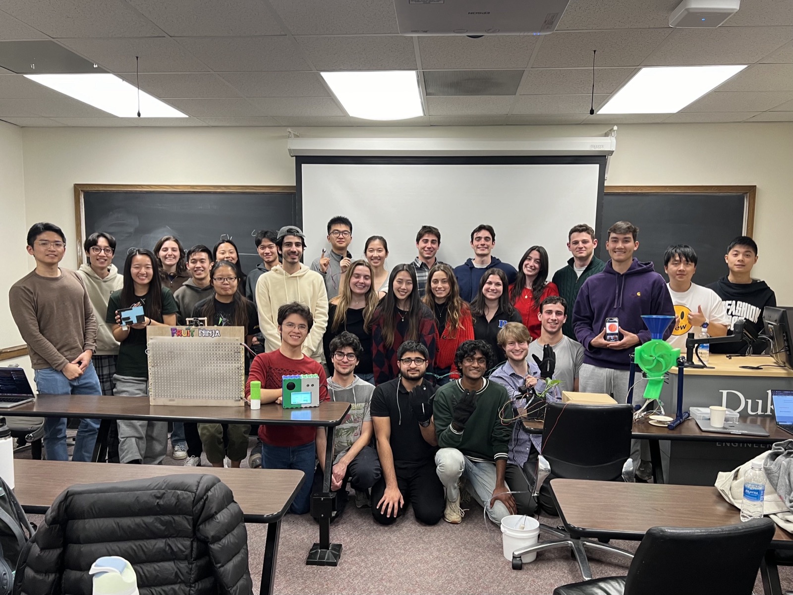 Final project presentation session for ECE/CompSci 655: Full-Stack IoT Systems (Dec. 2024)