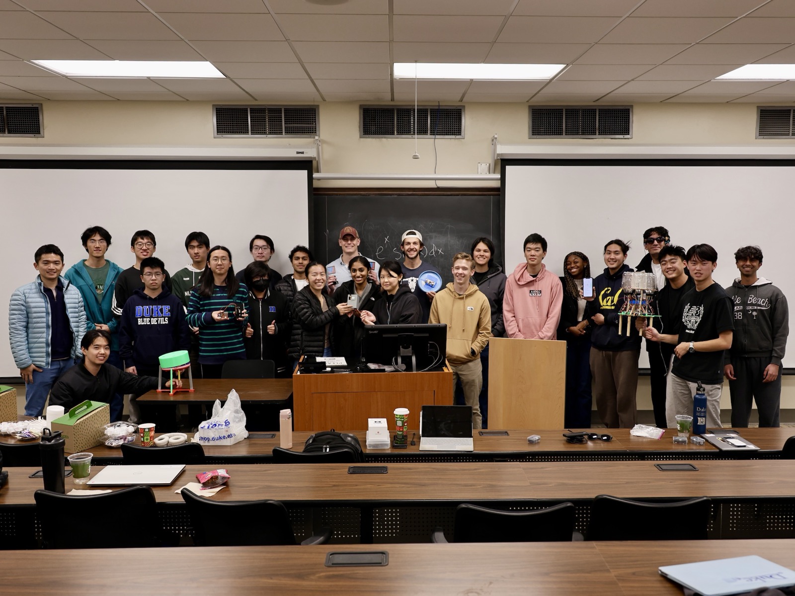Final project presentation session for ECE/CompSci 655: Full-Stack IoT Systems (Dec. 2025)