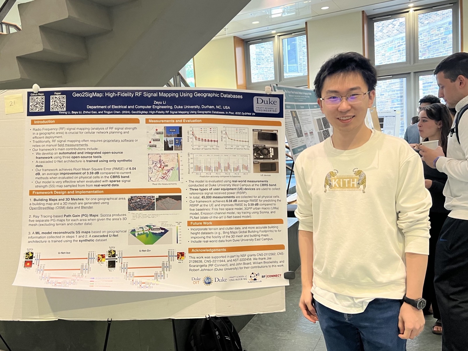 Zeyu wins 3rd Place at the ECE Independent Study Poster Session (Apr. 2024)