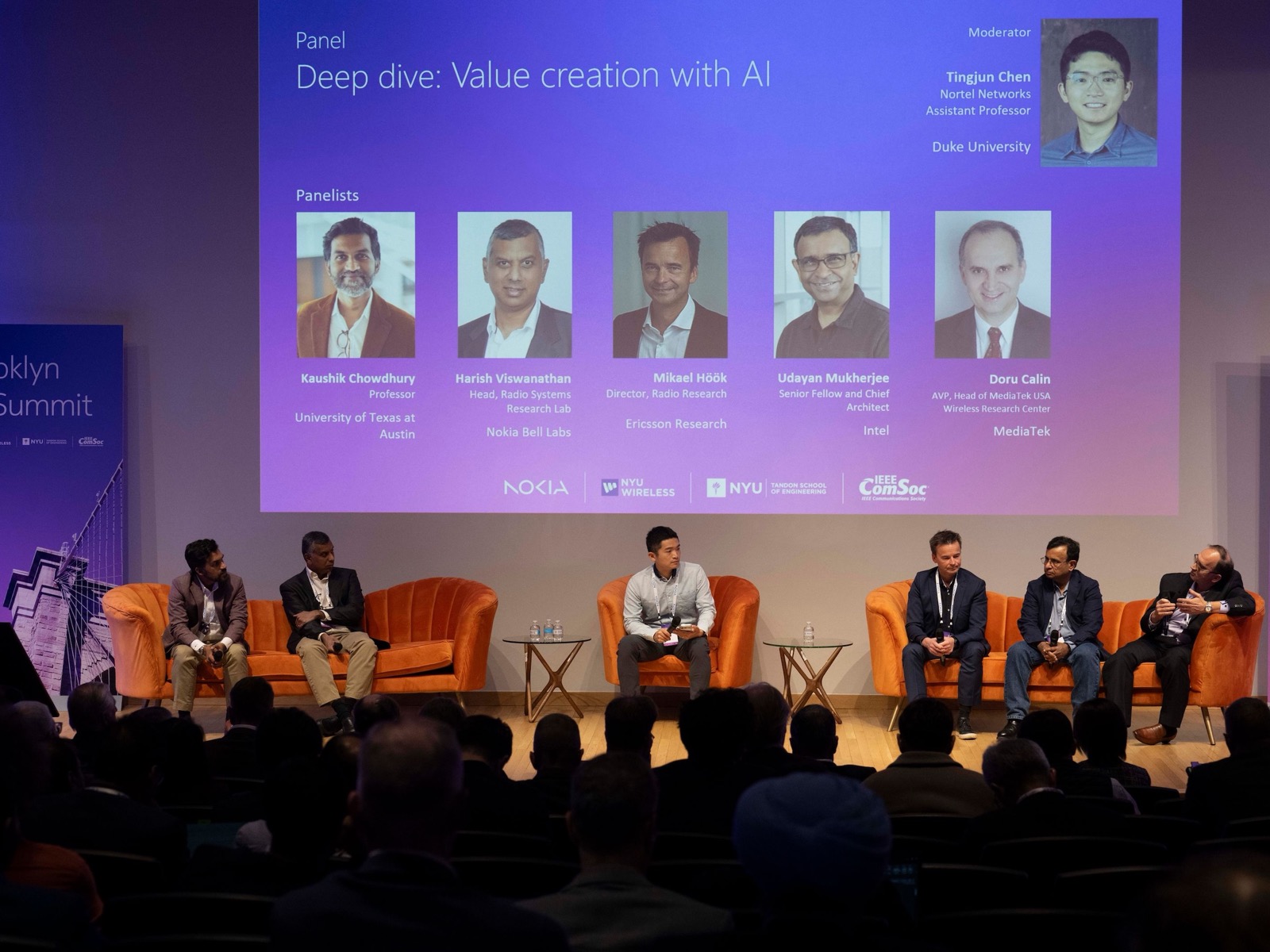 Panel on “Deep dive: Value creation with AI” at the Brooklyn 6G Summit (Nov. 2025)